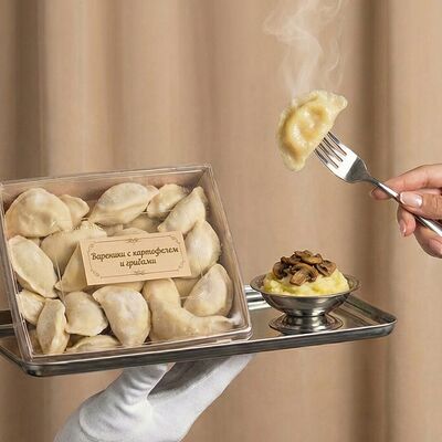 Вареники с картофелем и грибами в Бисквит по цене 1800 ₽