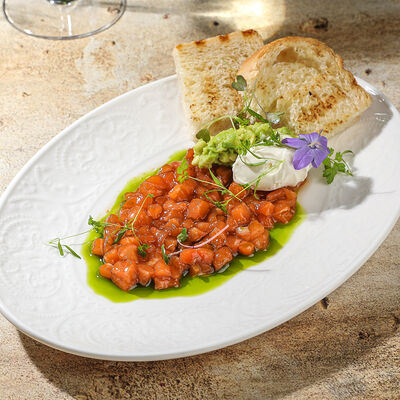 Тартар из форели в Ива по цене 1210 ₽