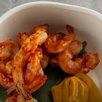 Креветки в соусе BBQ в Сытый Лось по цене 450 ₽