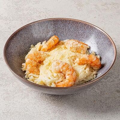 Лапша Карбонара с креветками в ART FOOD по цене 28 р.