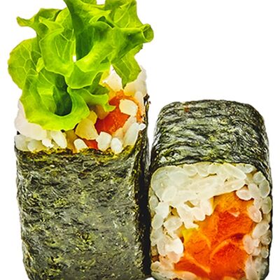 Острый ролл с лососем в Вкус Японии по цене 222 ₽