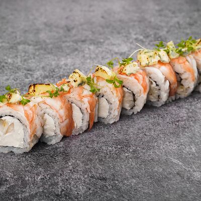 Креветка с грушей и дорблю в No mercy food по цене 960 ₽