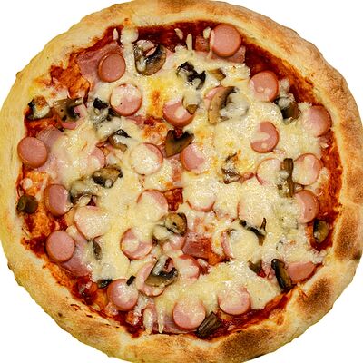 Пицца с сосисками 30 см в Черный пистолет по цене 1199 ₽