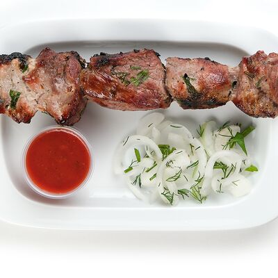 Шашлык из свинины в Три жены по цене 330