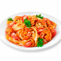 Феттучини Маринара в LA Burger & Pizza