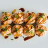 Ролл с угрём и пармезаном в соусе манго в Mad Chicken по цене 750