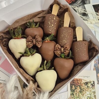 Клубника в шоколаде Золото вкуса S в Strawberry Мастерская клубники в шоколаде по цене 3000 ₽