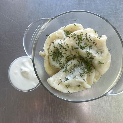 Вареники с картофелем и грибами в КГБ как готовит бабушка по цене 369 ₽