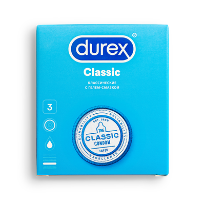 Презервативы Durex №3 Classic в Кухня на районе по цене 279 ₽