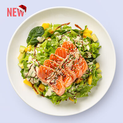 Сашими салат с лососем, манго и авокадо в Ricers по цене 820 ₽