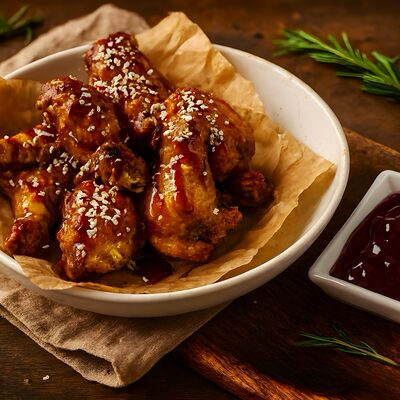 Крылышки BBQ в WoKING по цене 624 ₽