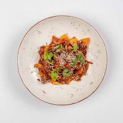 Говядина в кисло-сладком соусе в Итальянская Пиццерия по цене 689 ₽