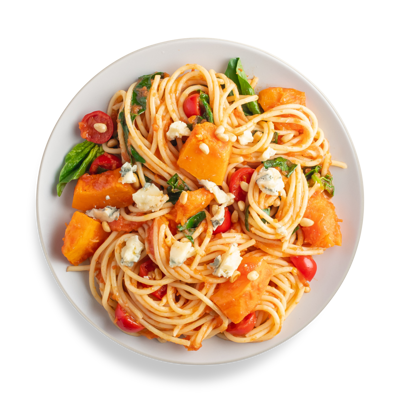 Паста с тыквой, шпинатом и горгонзолой в Готово китчен по цене 257 ₽