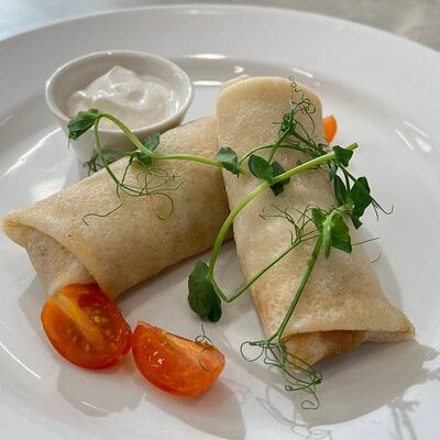 Блины постные с картофельно-грибной начинкой в Кокофреш по цене 450 ₽