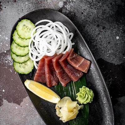 Сашими с тунцом блюфин в Хочу Краба Суши Маркет по цене 450 ₽