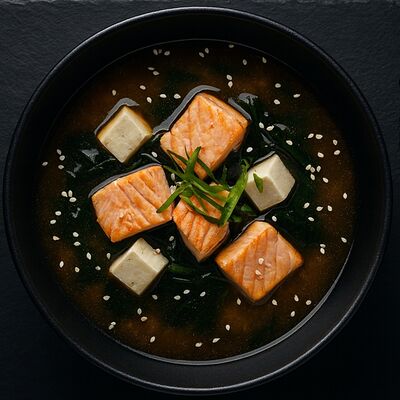 Мисо-суп с лососем в Rollik по цене 240 ₽