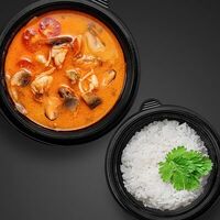Суп том-ям с морепродуктами в Sushi Fixprice