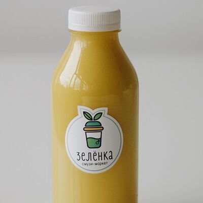 Манго-ананас смузи в Смузи-маркет Зелёнка по цене 570 ₽