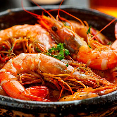 Креветки пивные в соусе том ям в РАКИДОНА по цене 1080 ₽