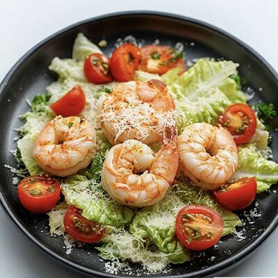 Салат Цезарь с креветками в Да! Роллы по цене 545 ₽