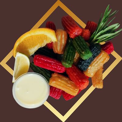 Чуррос Colors в сахарно-лимонной глазури со сгущенкой в Churreria Comida Mexicana по цене 18 р.