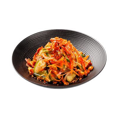 Салат с говядиной, перцем и арахисом в Kimchi по цене 965 ₽