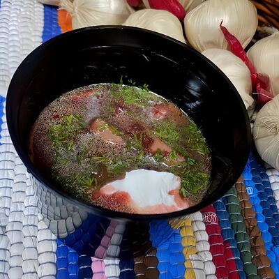 Суп борщ с курицей в Сули по цене 120 ₽