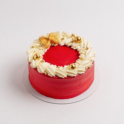 Торт Красный бархат в декоре в Британские Пекарни по цене 2990 ₽