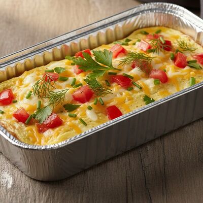 Омлет с сыром, помидорами и зеленью в Грузинская кухня Пурмарили по цене 390 ₽