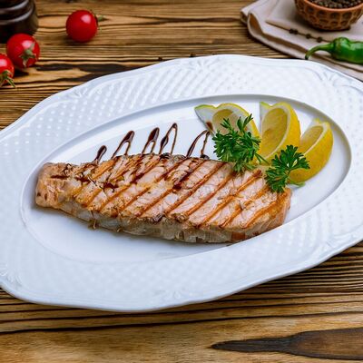 Стейк из семги на углях в Чеми Стумари по цене 1560 ₽