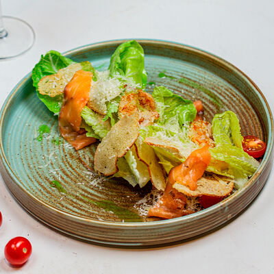 Аве Цезарь с лососем в Pro Italia по цене 790 ₽