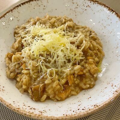 Ризотто с индейкой и белыми грибами в Полианто по цене 500