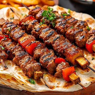 Шашлык в лаваше в Рай вкуса по цене 650 ₽