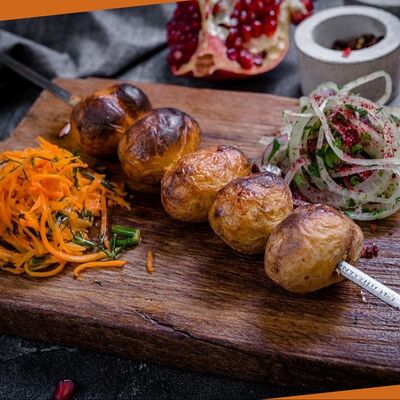 Картофель бэйби с салом на углях в Огонек по цене 260 ₽