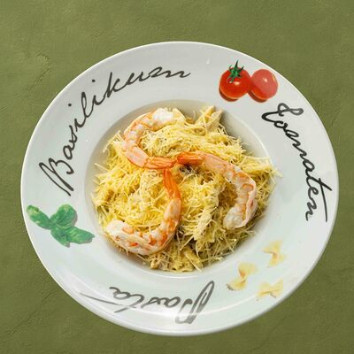 Фетучини с креветками в Шашлычара по цене 650 ₽
