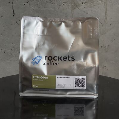 Кофе Rockets Ethiopia Banco Gotiti в зернах в Pack по цене 1307 ₽