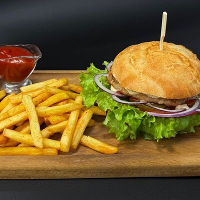 Бургер порция Black Angus в Pro Люля по цене 930 ₽