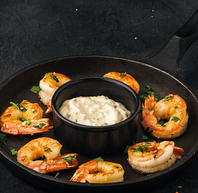 Жареные лангустины с соусом тар-тар в Mojo по цене 730