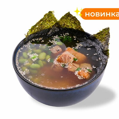 Мисо суп с лососем в Rolik по цене 488 ₽