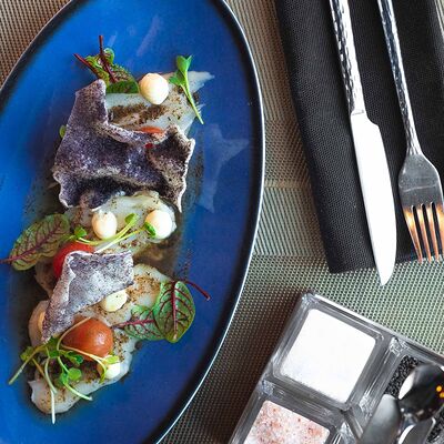 Карпаччо из гребешка в Мясо & Рыба по цене 1190