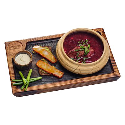 Борщ татарский в ИТЛЕ Стейк-кафе Halal по цене 820 ₽