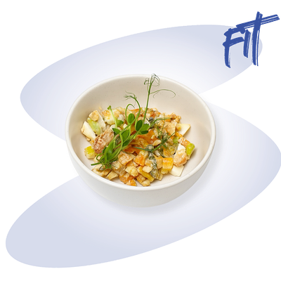 Салат оливье с курицей в Келди по цене 390 ₽