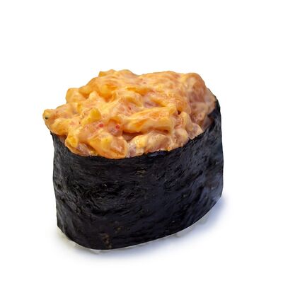 Гункан с Лососем в ДАБЛ Роллы Пицца по цене 389 ₽