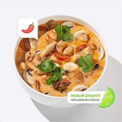 Том Ям с курицей в Много лосося по цене 575