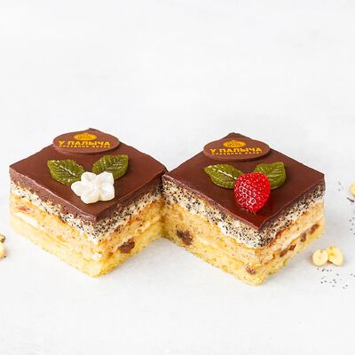 Лесная поляна пирожные-дуэт в У Палыча. С пылу, с жару! по цене 445 ₽