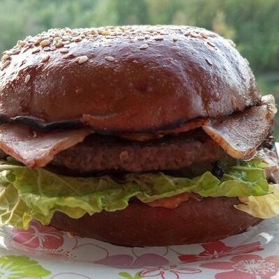 Черный бургер в Блин блинский по цене 590 ₽