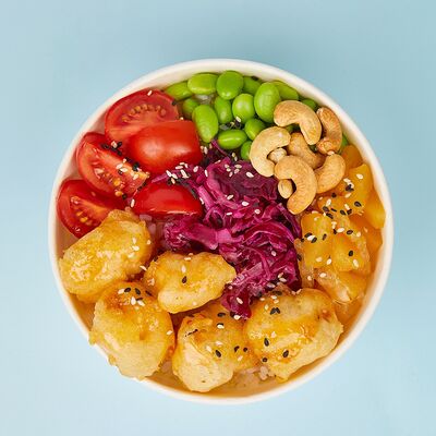 Поке чикен попкорн L в Poke Moon по цене 810 ₽