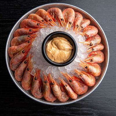 Магаданские креветки с соусом айоле на двоих в Brasserie Lambic по цене 2750 ₽