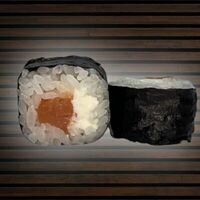 Ролл Сливочный с лососем в Большой и маленький ролл