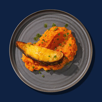 Запеченный палтус с картофельным пюре в Рыбная мануфактура №1 по цене 1190 ₽